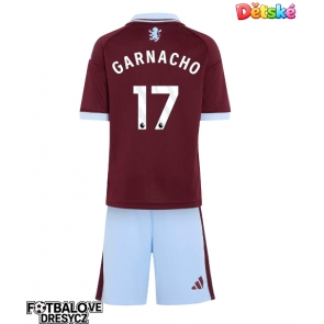 Aston Villa Alejandro Garnacho #17 Dětské Domácí dres komplet 2026-27 Krátký Rukáv (+ trenýrky)